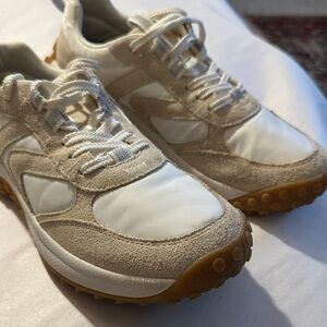 Keen KS86 Women's Sneakers in White and Tan